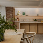 bespoke kitchen soft textures natural light warm timber tones bespoke joinery